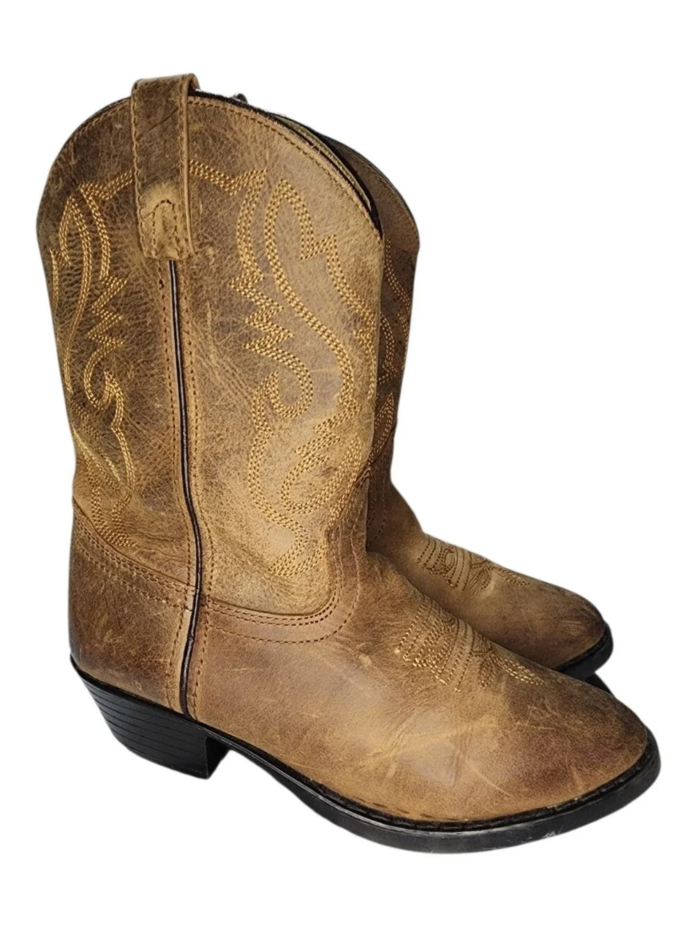 Cody James Round Toe Western Boots, Boys 2.5